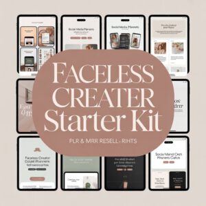 The Ultimate Faceless Creator Bundle: DFY Canva Templates with PLR & MRR Resell Rights for Daily Passive Income