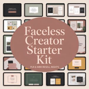 The Ultimate Faceless Creator Bundle: DFY Canva Templates with PLR & MRR Resell Rights for Daily Passive Income